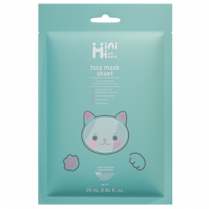 MiniMi Kids Beauty Aloe veido lakštinė kaukė 25ml