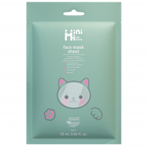 MiniMi Kids Beauty Alyvuogių veido lakštinė kaukė 25ml